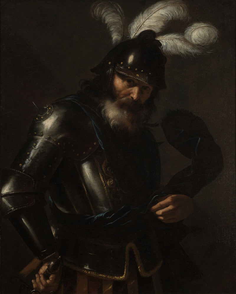 Portrait of a knight in armor - Mattia Preti