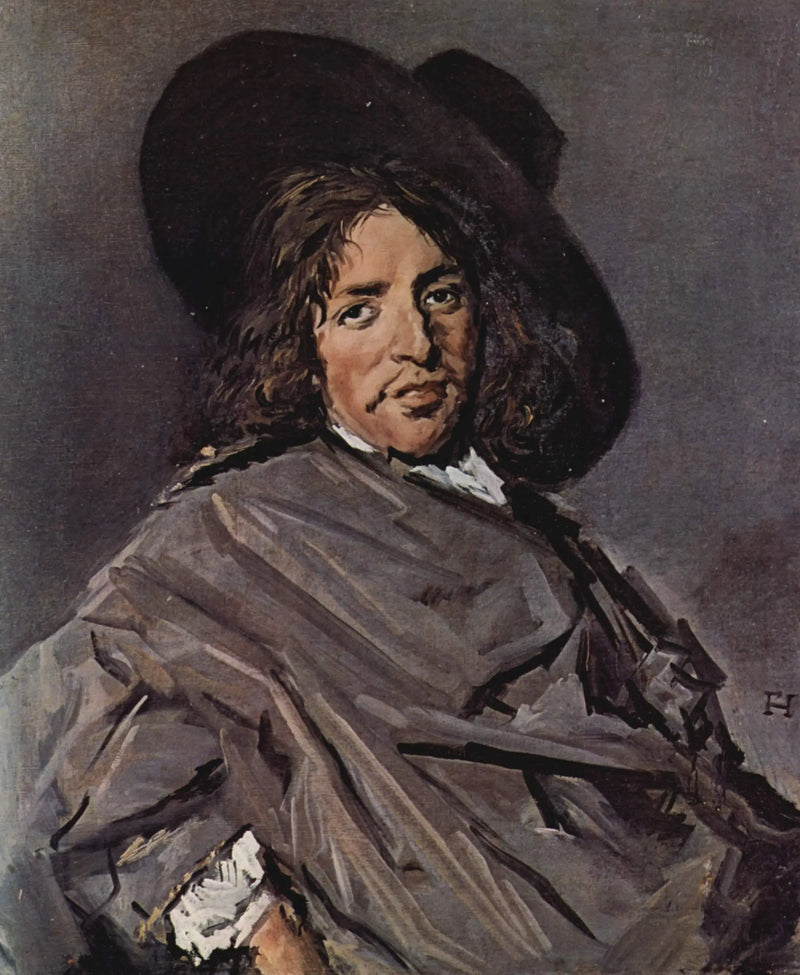 Portrait of a man sitting with a tilted hat - Frans Hals