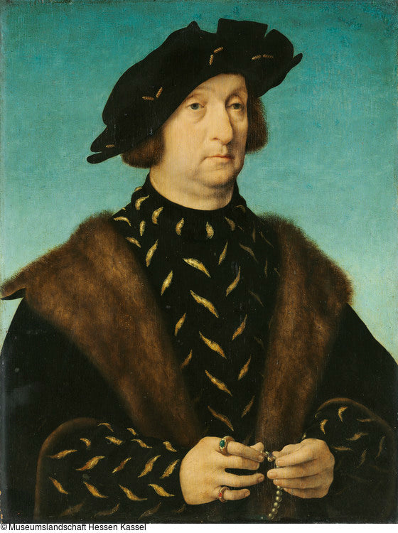 Portrait of a man with a rosary - Joos van Cleve