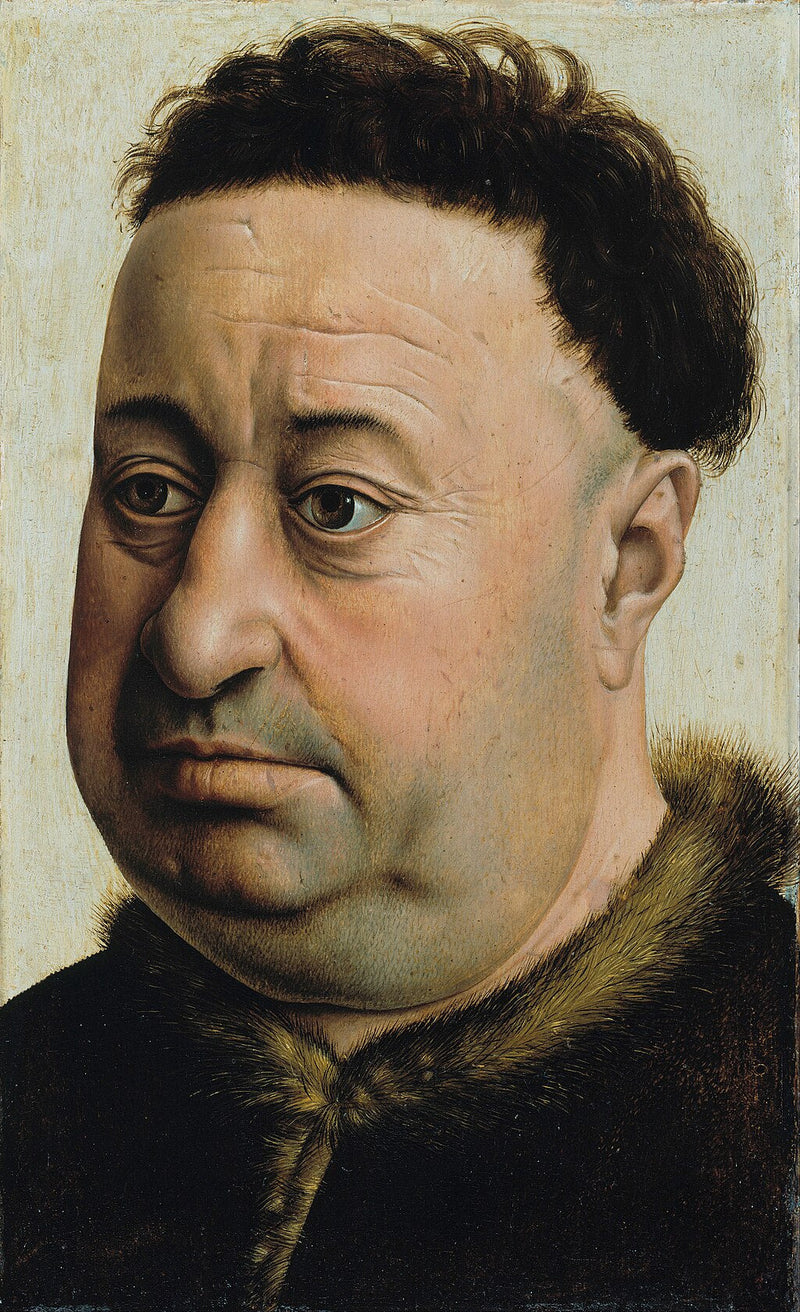 Portrait of a Heavyset Man - Robert Campin