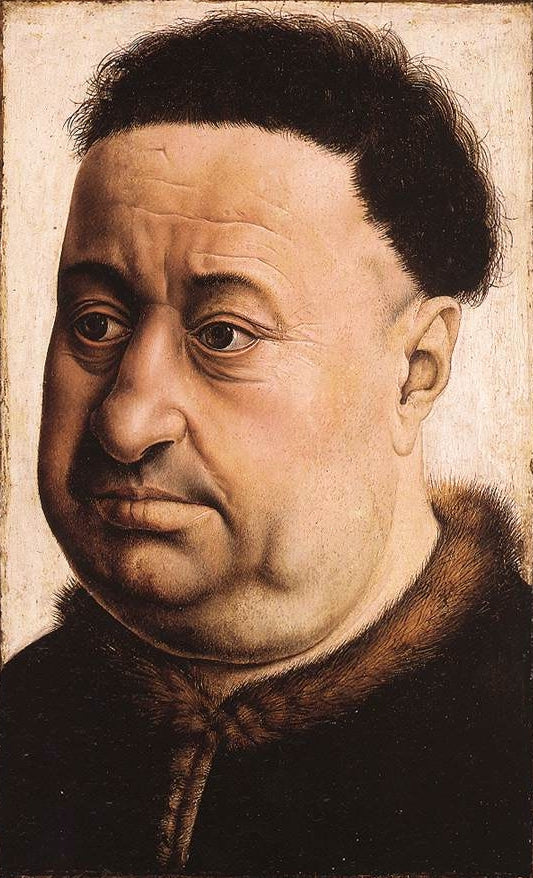 Portrait of a Heavyset Man - Robert Campin