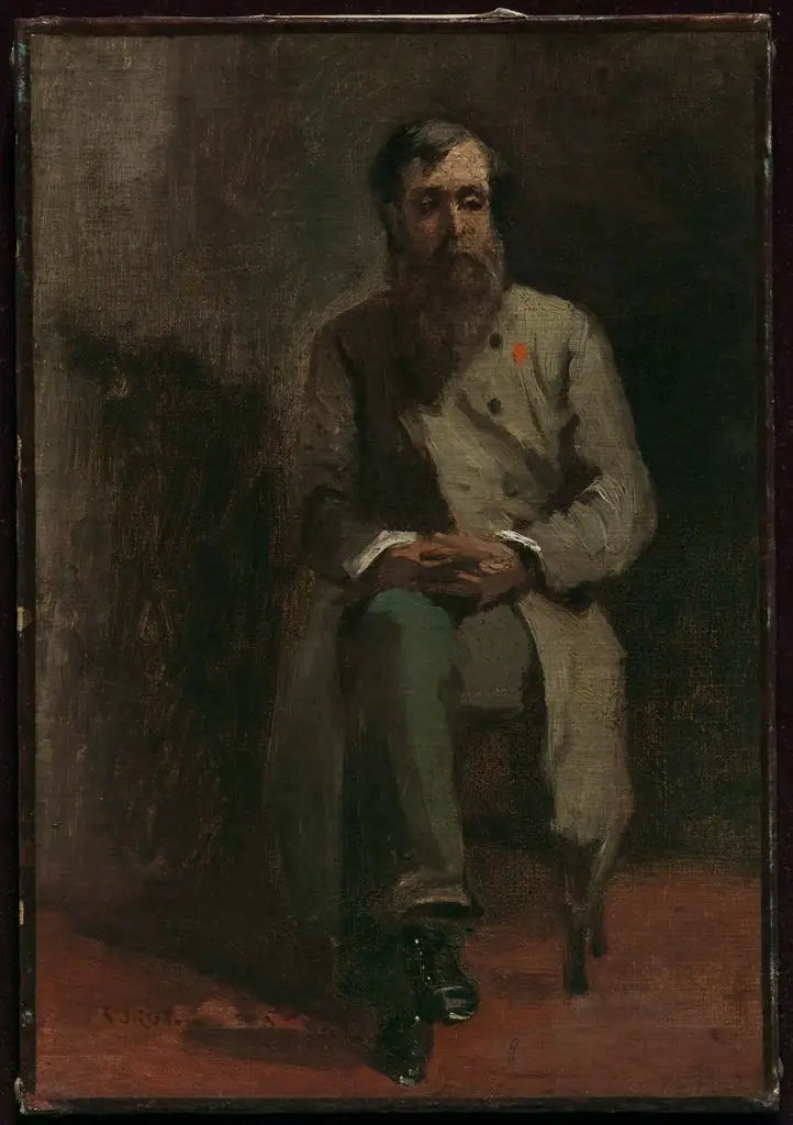 Portrait of a Man - Jean-Baptiste Camille Corot