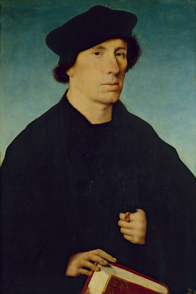 Portrait of a beardless man - Joos van Cleve