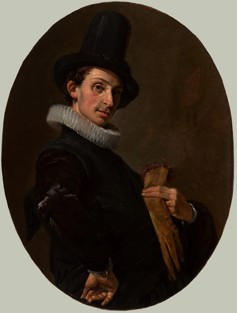 Portrait of a Young Man with Gloves - Frans Hals