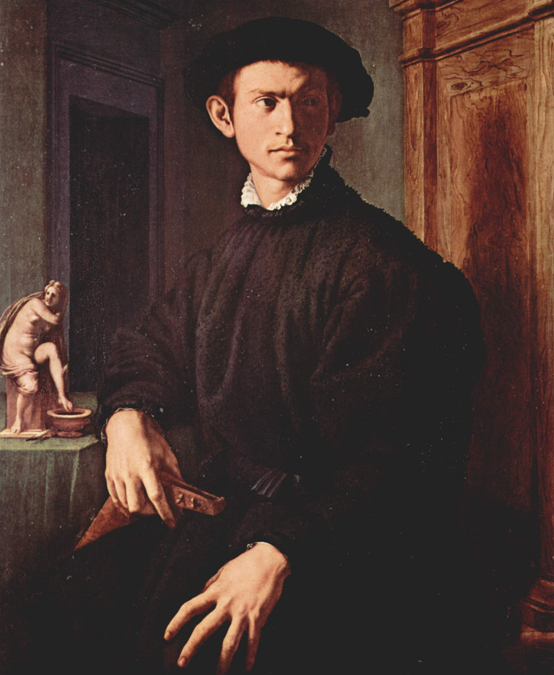Portrait of a Young Man with a Lute - Bronzino