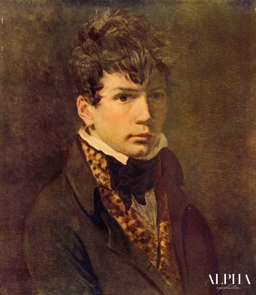 Portrait d'un jeune homme - Jacques-Louis David - Reproductions de tableaux et peintures haut de gamme