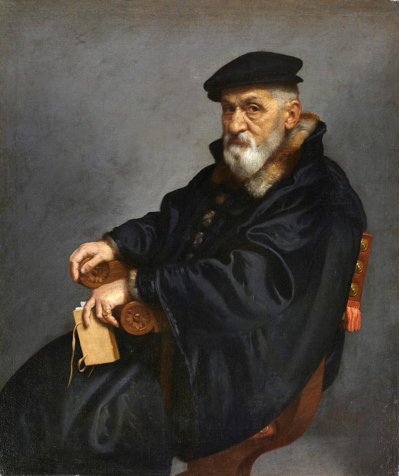 Portrait of an Old Man Sitting - Giovanni Battista Moroni