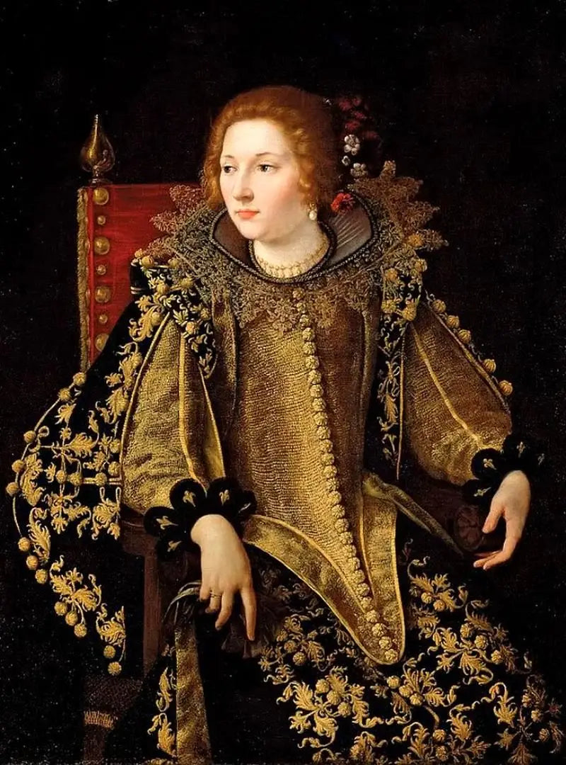 Portrait of a seated lady (Señora Caterina Savelli?) - Artemisia Gentileschi