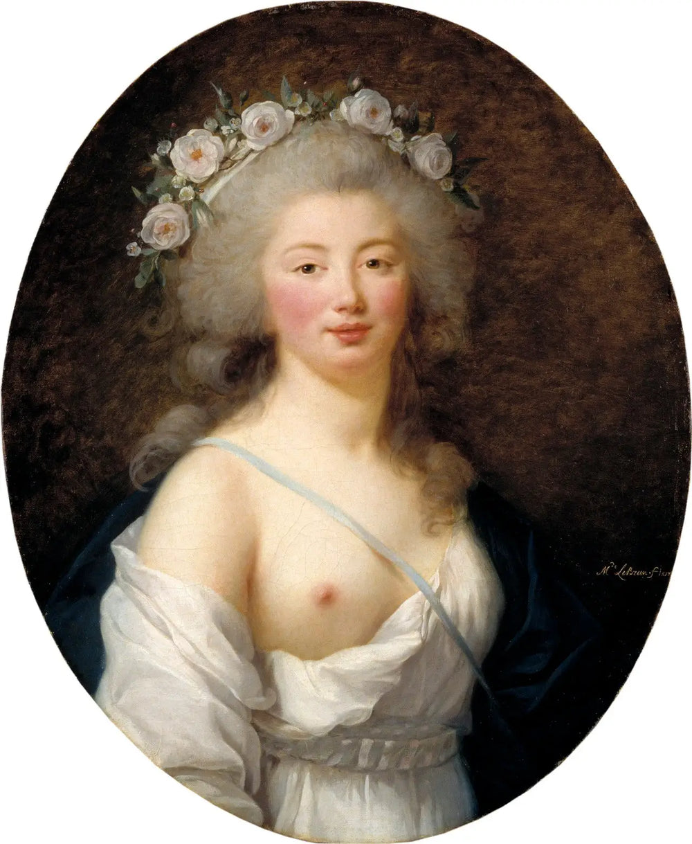 Portrait d’une jeune femme en Flore - Élisabeth Vigée Le Brun - Alpha Reproduction