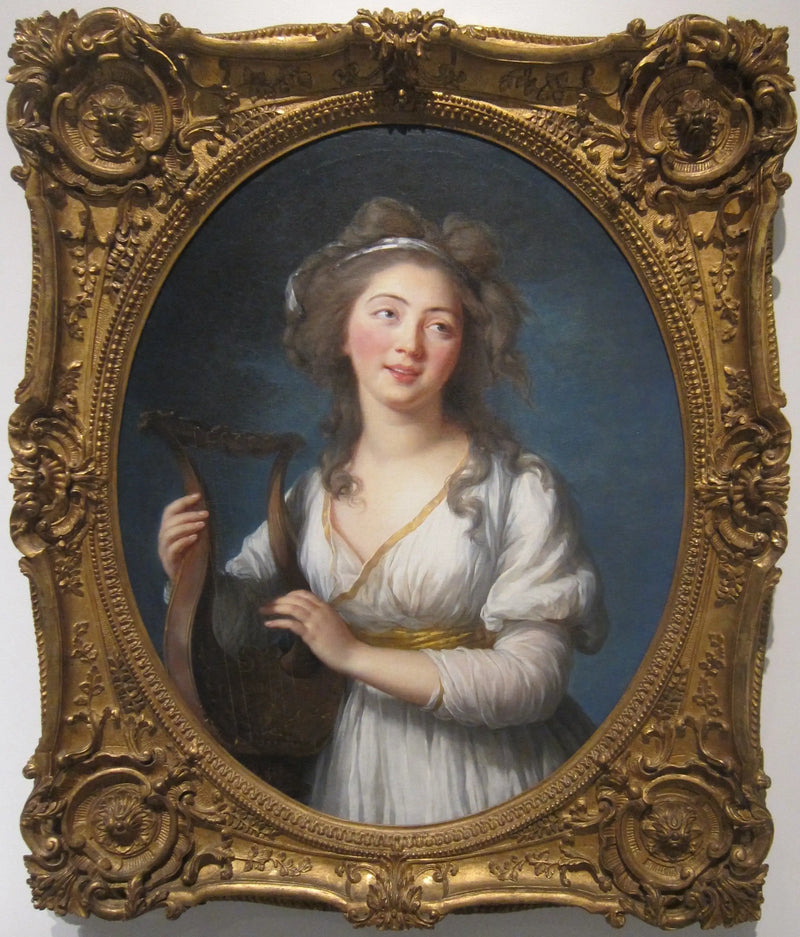 Portrait of a young woman playing the lyre - Élisabeth Vigée Le Brun