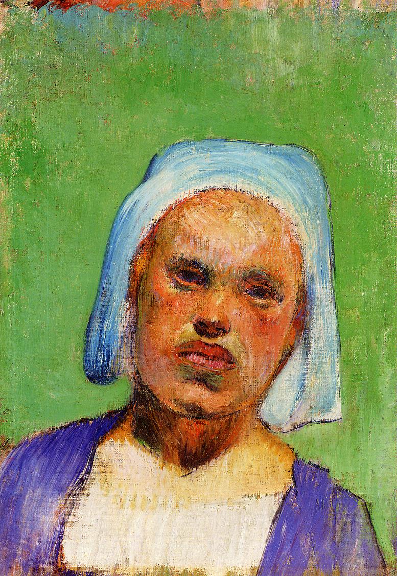 Portrait of a Pont-Aven woman, perhaps Marie Louarn - Paul Gauguin