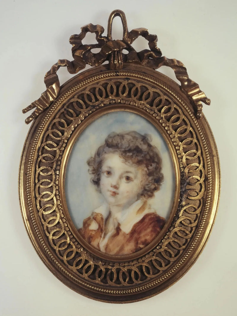 Portrait en buste d'un jeune garçon - Jean-Honoré Fragonard