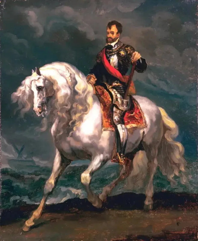 Equestrian Portrait of Charles V - Théodore Géricault