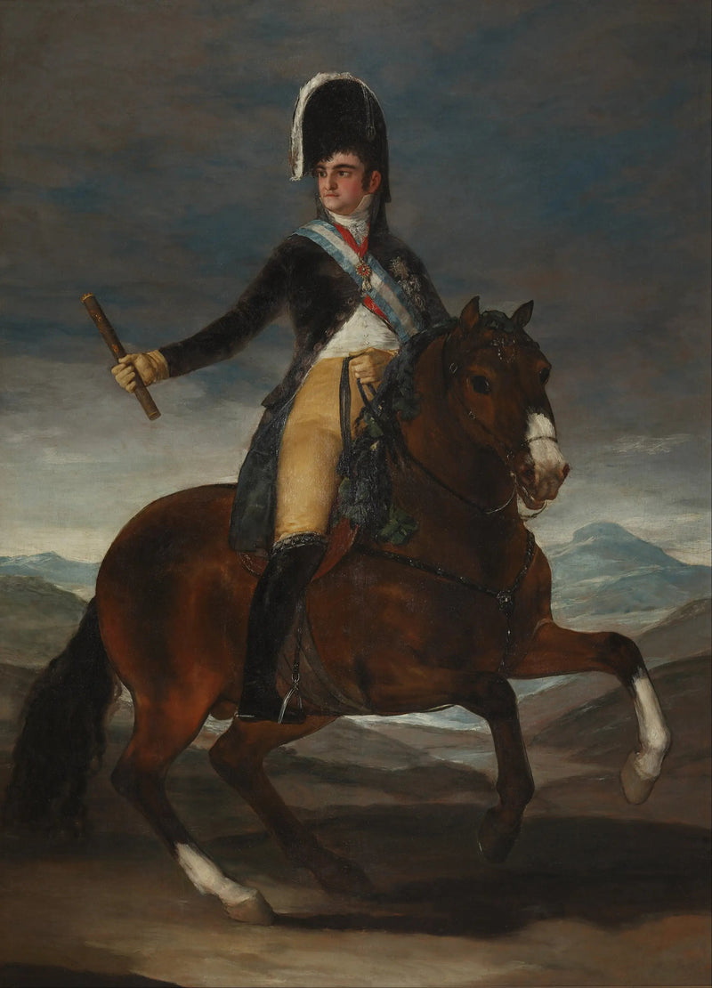 Equestrian Portrait of Ferdinand VII - Francisco de Goya