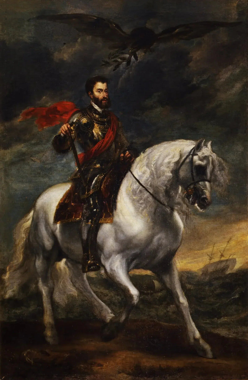Equestrian Portrait of Emperor Charles V - Antoine van Dyck