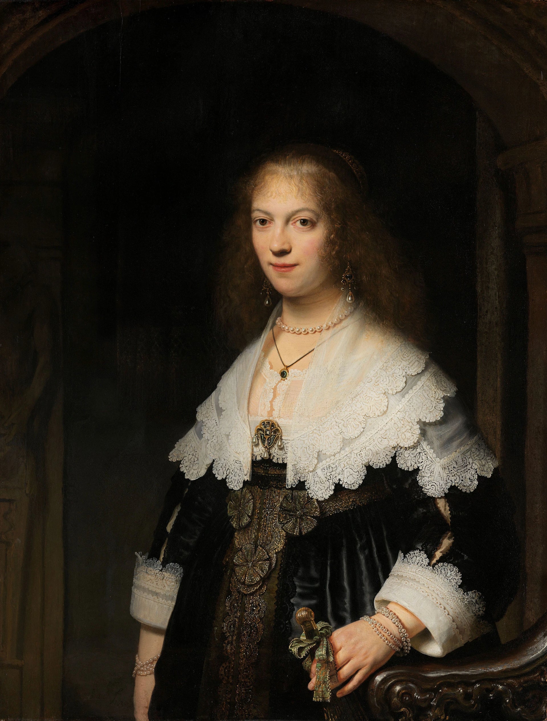 Portrait d’une femme, probablement Maria Trip — Rembrandt