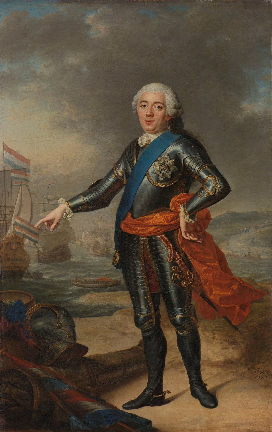 Portrait de Guillaume IV (1711-1751), prince d'Orange - Jacques-André-Joseph Aved