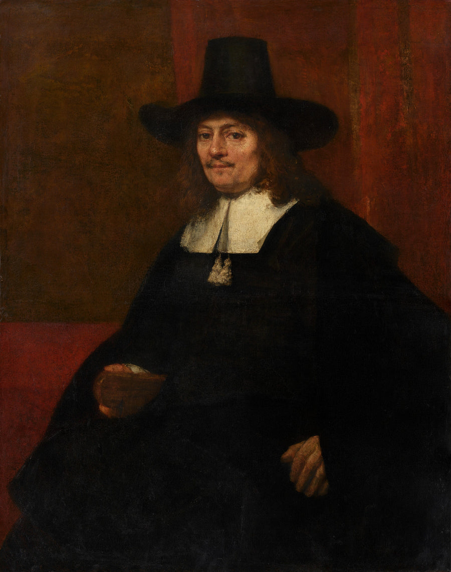 Portrait of a Man in a Top Hat - Rembrandt