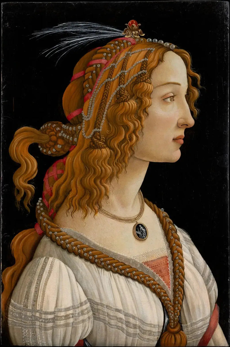 Ideal Portrait of a Young Woman (Simonetta Vespucci?) - Sandro Botticelli