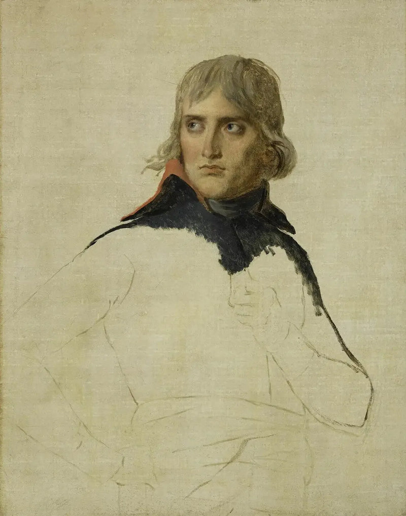 unfinished portrait of Bonaparte - Jacques-Louis David