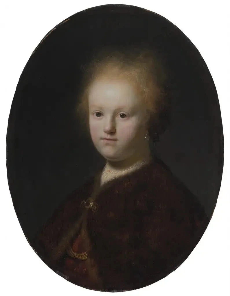 The Sister of Rembrandt, or Portrait of a Young Girl - Rembrandt