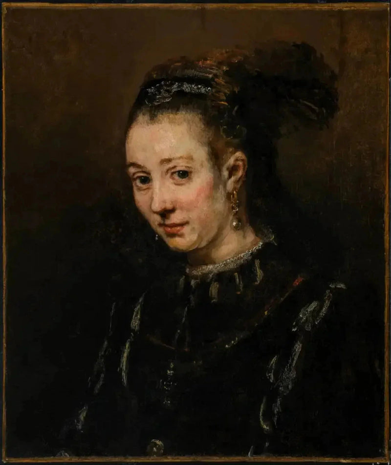 Portrait of a Young Woman - Rembrandt
