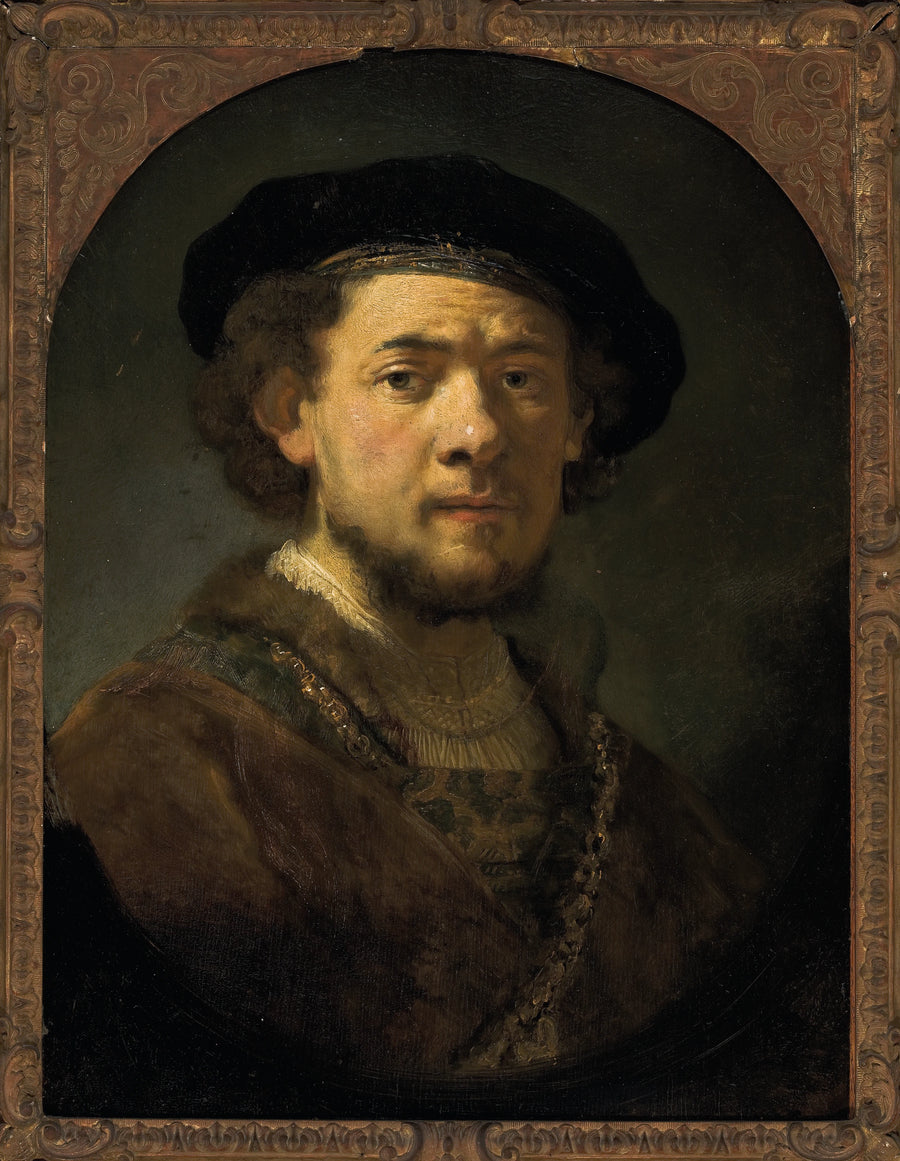 Self-Portrait with Gold Chain - Rembrandt