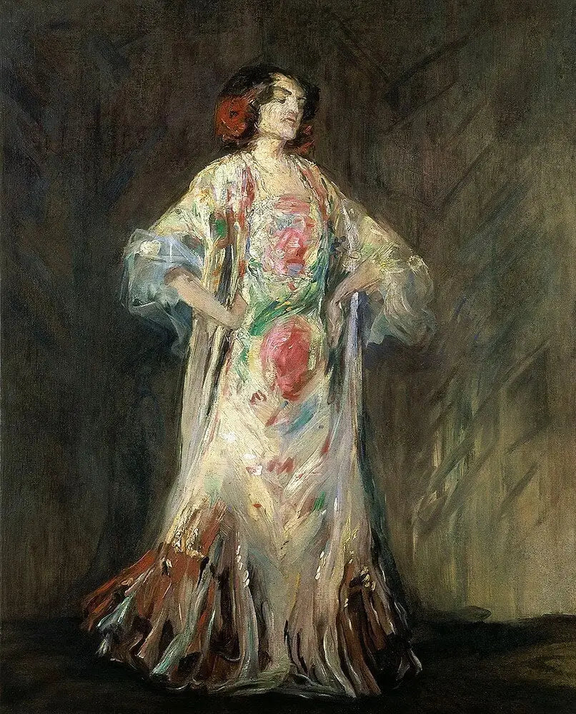 Portrait of a dancer Antonia Mercé called "La Argentina". - Max Slevogt