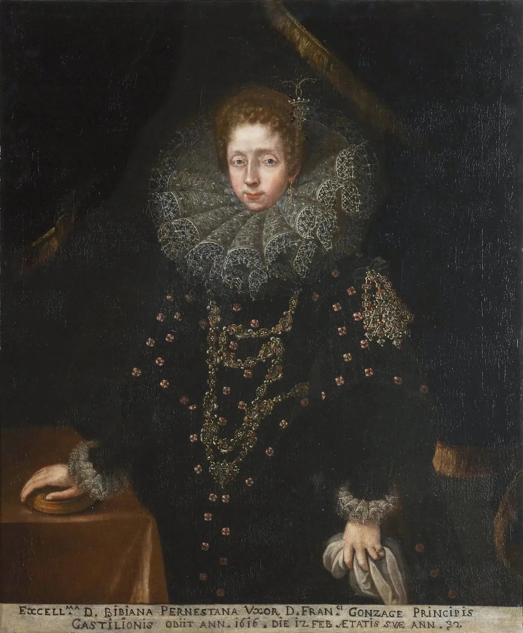 Portrait of Bibiana of Pernstein - Frans Pourbus the Younger image 1 reproduction de peinture à l’huile