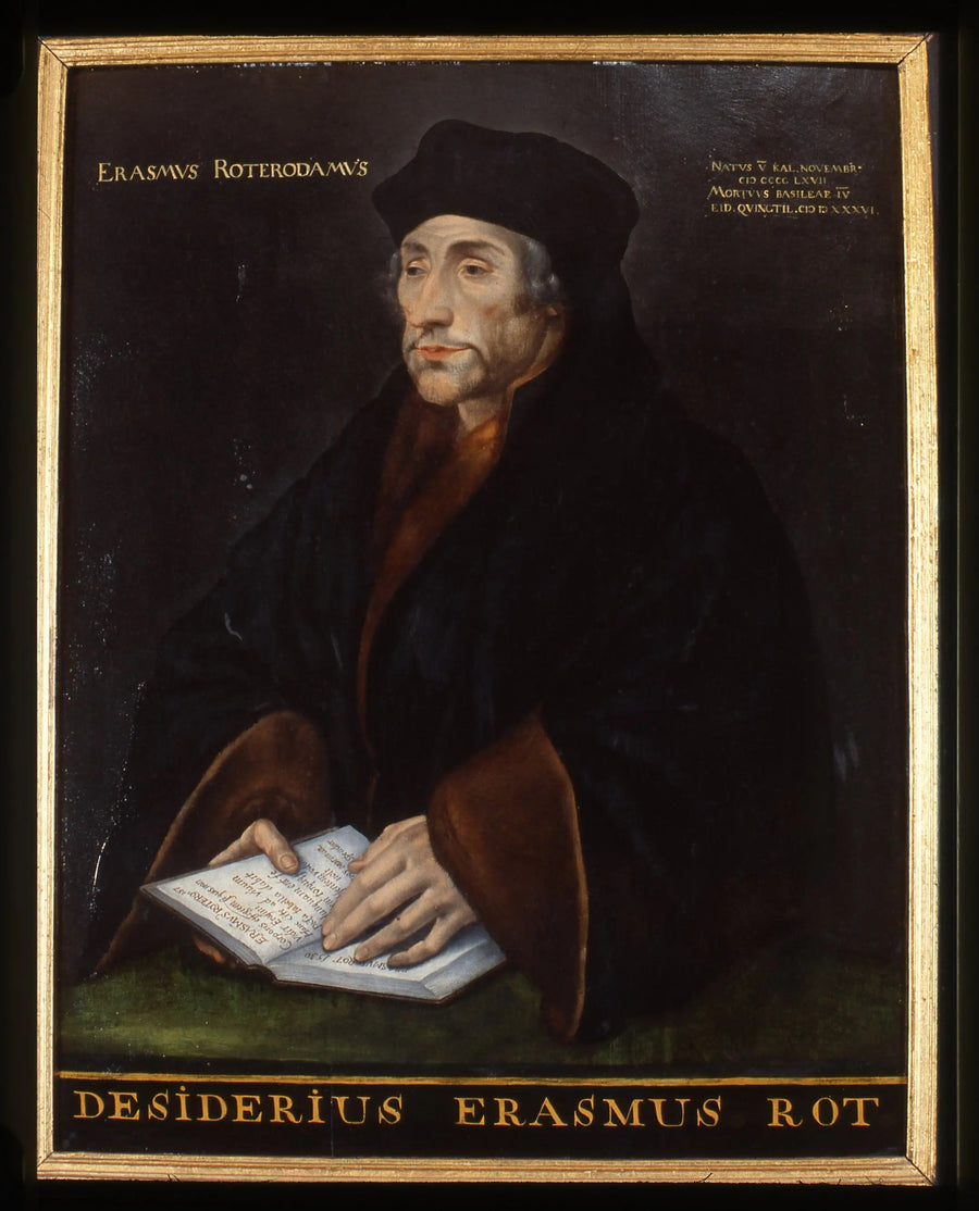 Portrait of Desiderius Erasmus, humanist - Hans Holbein the Younger
