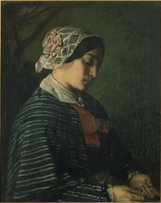 Probable Portrait of a Young Girl from Ornans - Gustave Courbet