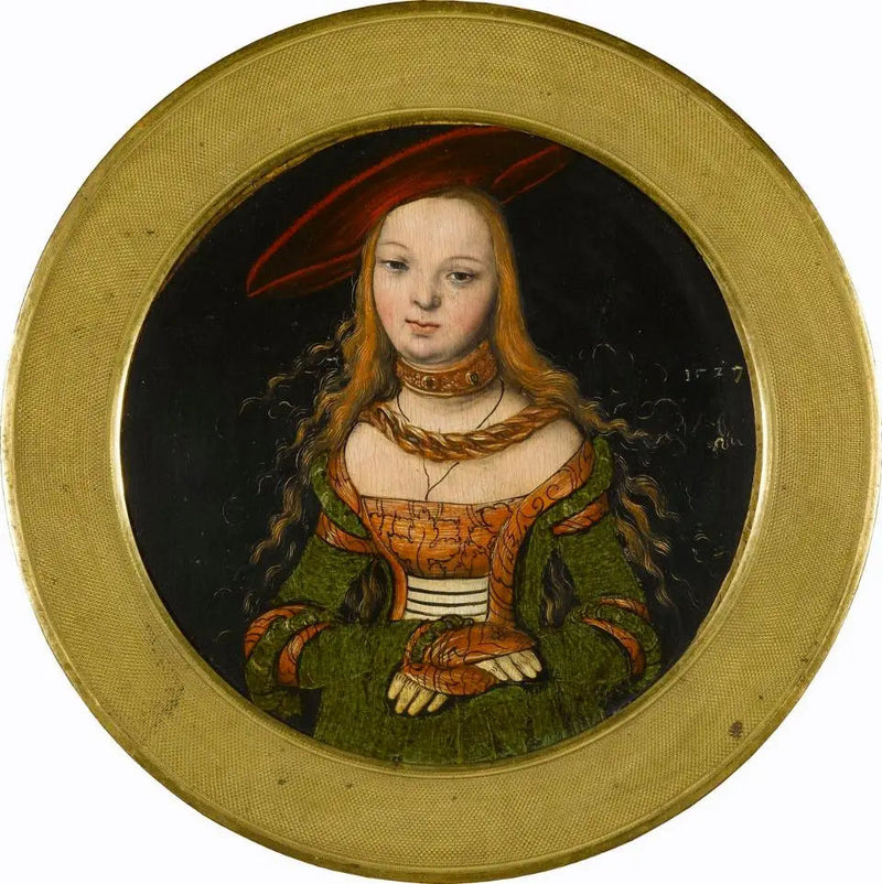 Round portrait of a young woman - Lucas Cranach the Elder