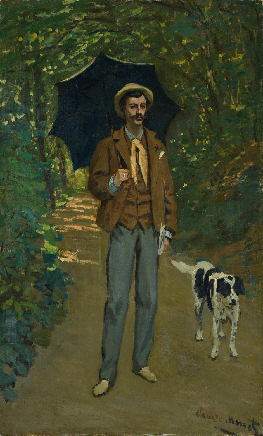 Portrait of Victor Jacquemont at parasol W54 - Claude Monet