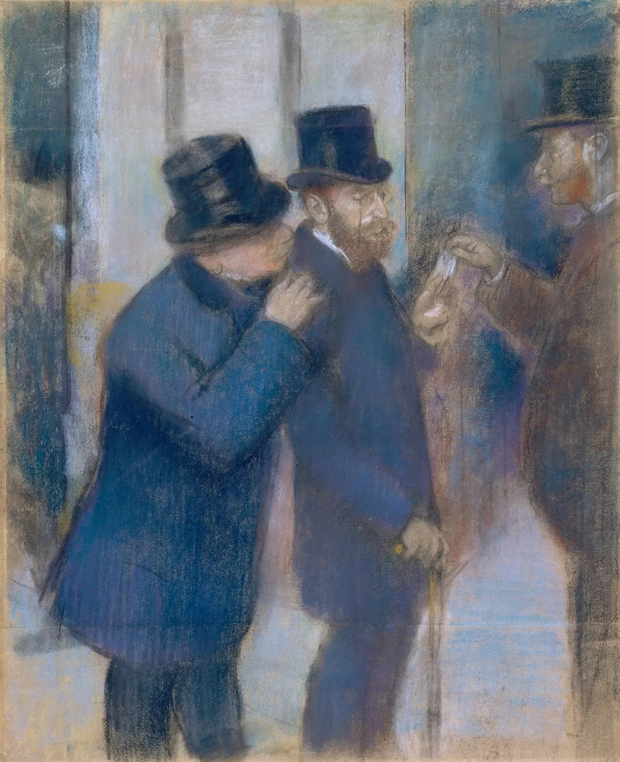 Portraits at the Stock Exchange - Edgar Degas