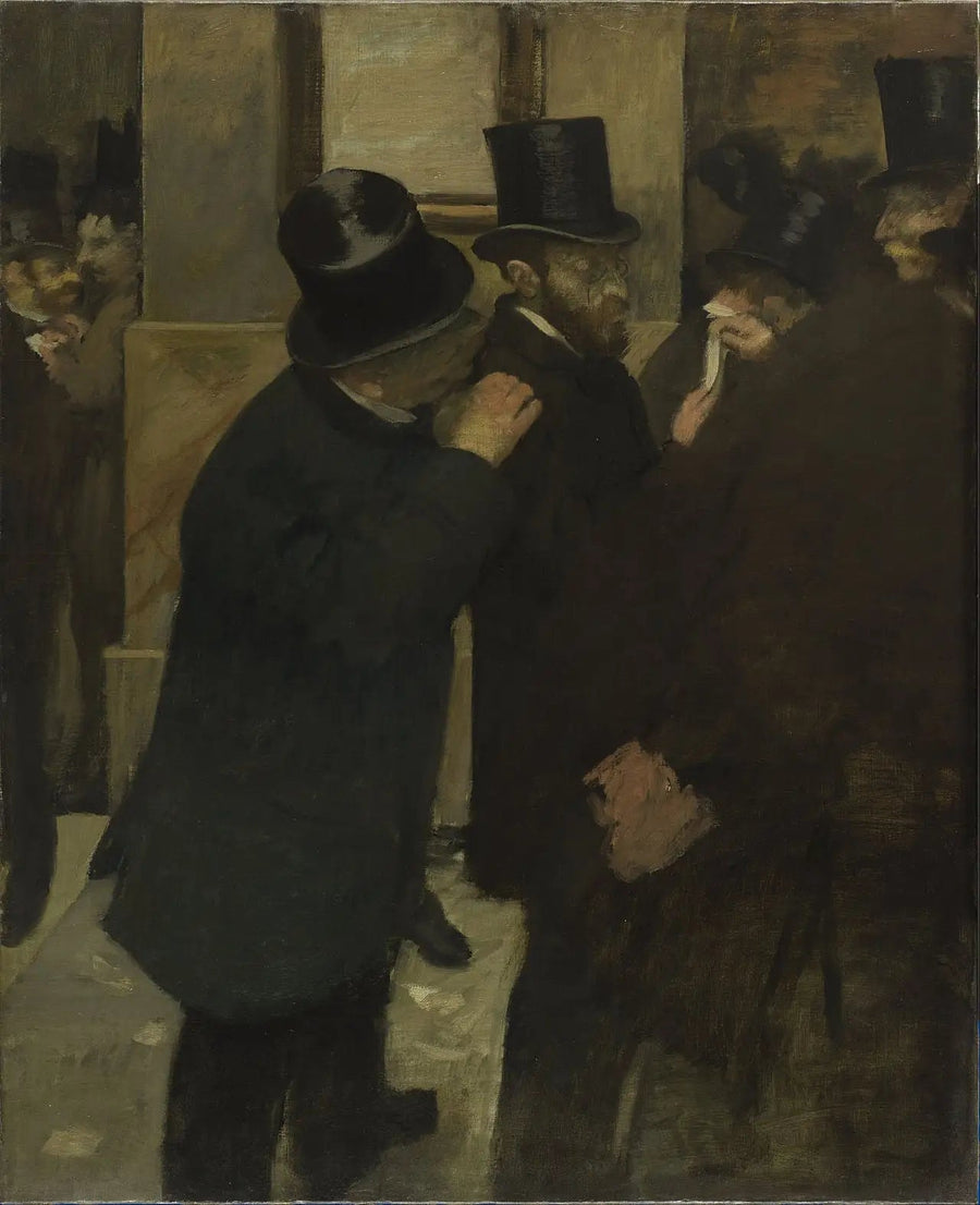 Portraits at the Stock Exchange - Edgar Degas