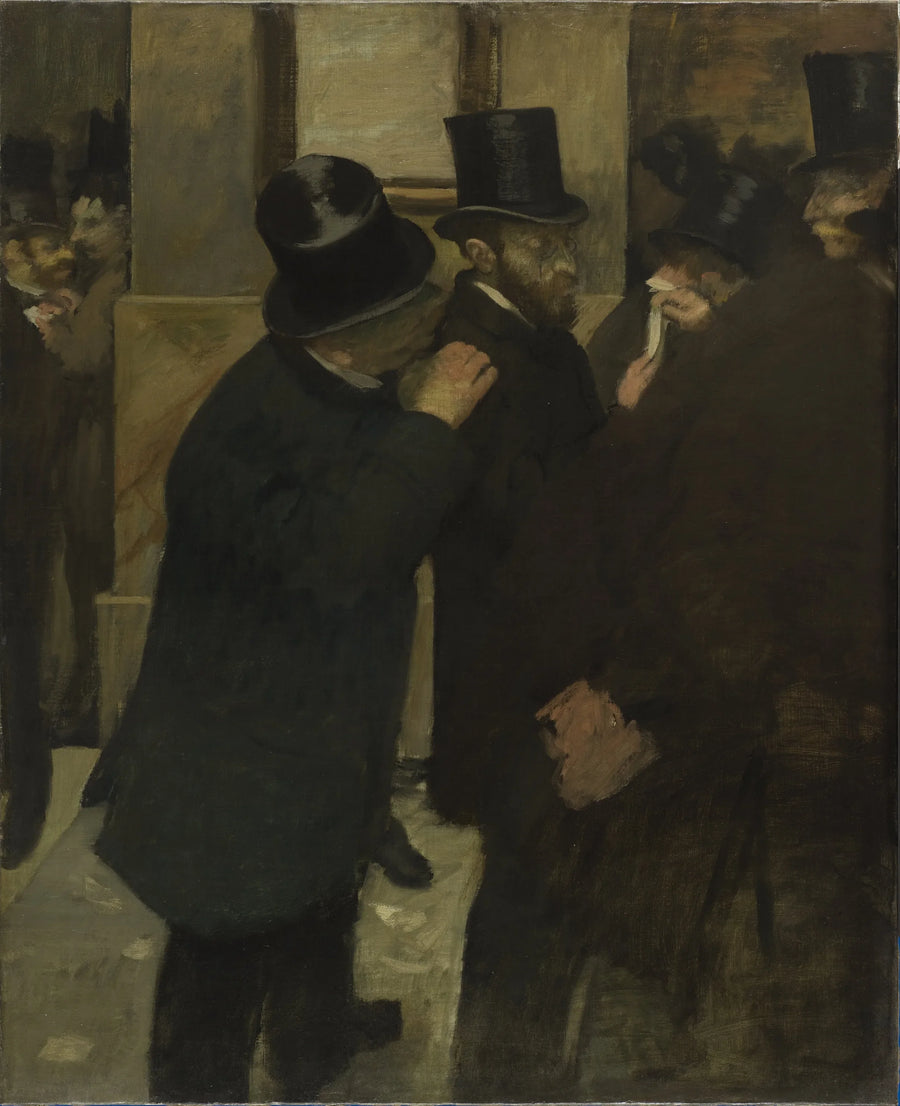 Portraits at the Stock Exchange - Edgar Degas