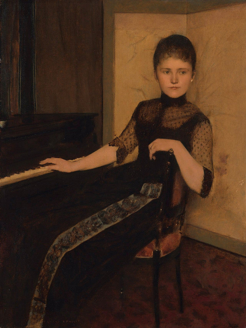 Portrait of Lady Maria Francisca Louisa Dommer van Poldersveldt (Ubbergen 1848 - 1925 's-Hertogenbosch) - Fernand Khnopff