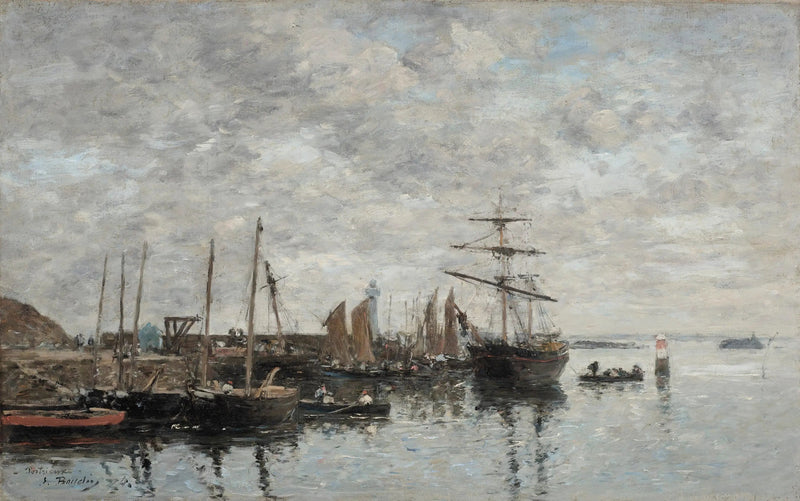 Portrieux, the port - Eugène Boudin