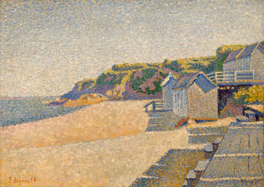 Portrieux, The Bathing Cabins, Opus 185 (Countess's Beach) - Paul Signac