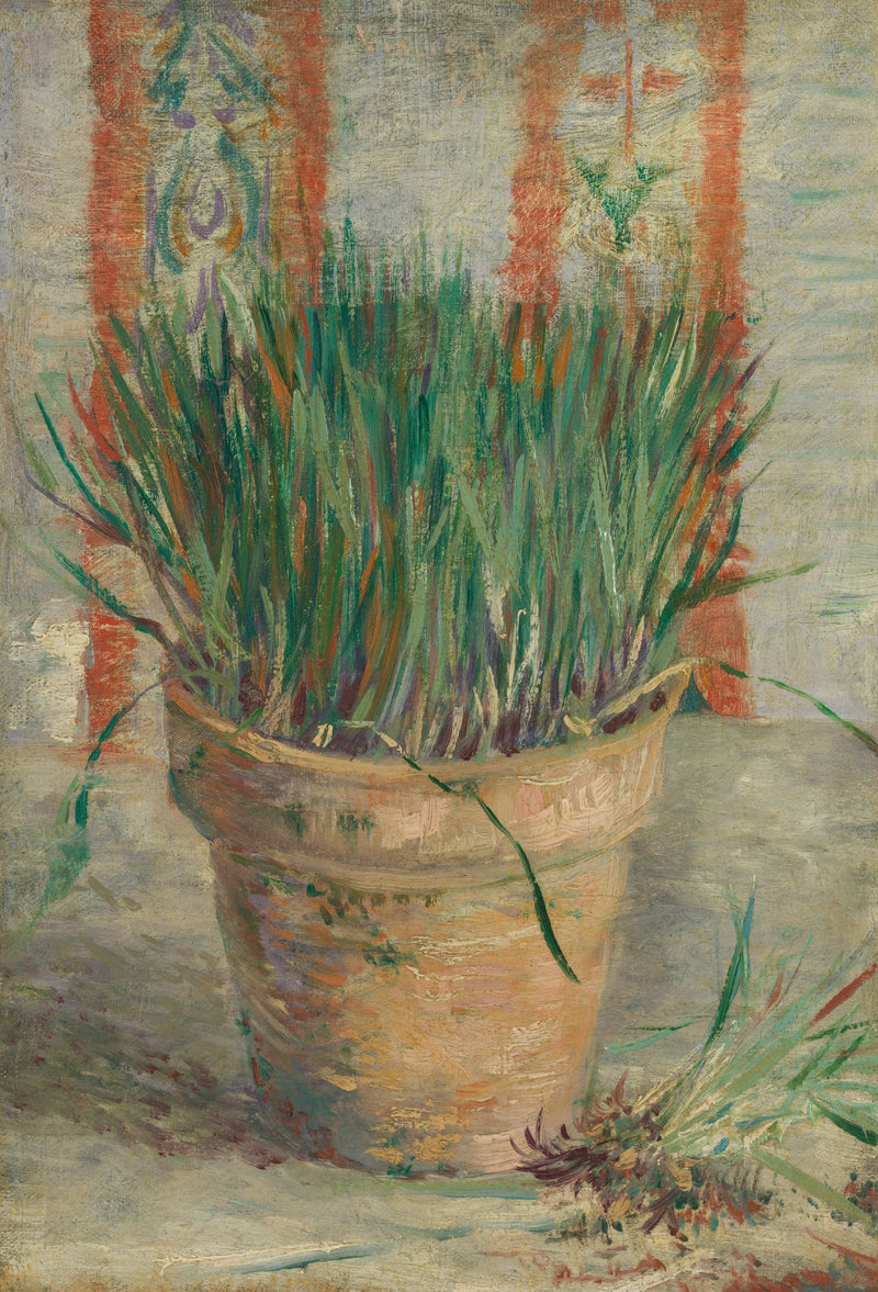 Flower pot with garlic chives - Vincent van Gogh