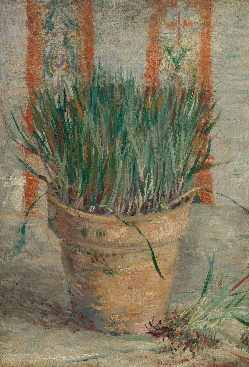 Flower pot with garlic chives - Vincent van Gogh