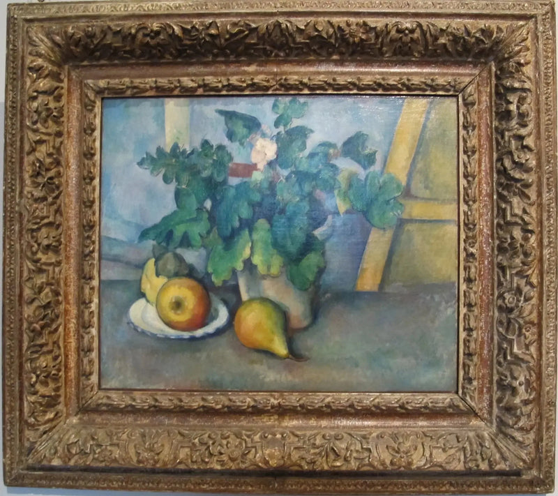 Primrose and Fruits - Paul Cézanne