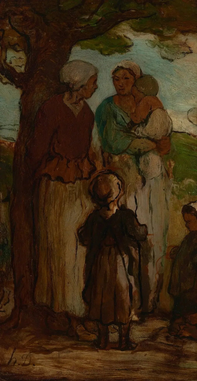 Neighborhood Gossip - Honoré Daumier