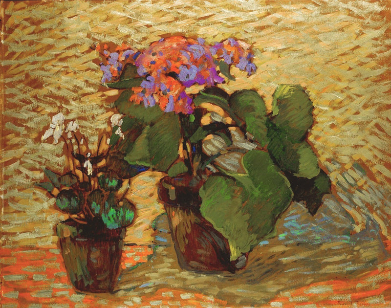 Pots de geraniums - Robert Antoine Pinchon
