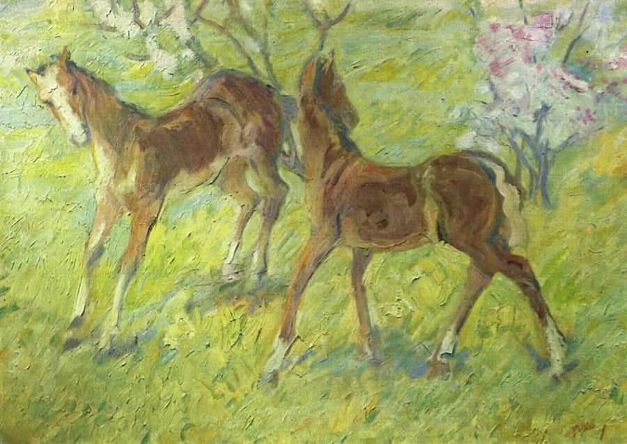 Jumping Colts - Franz Marc