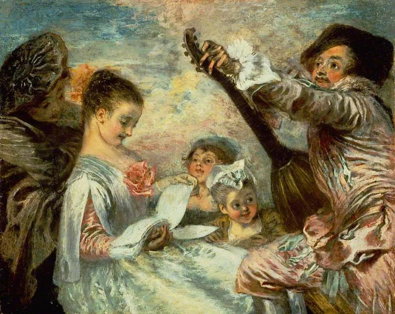 To prove to us that this beautiful - Antoine Watteau