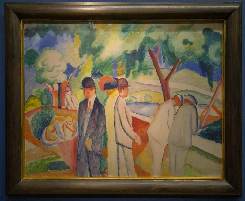 Stroller (Large luminous stroller) - August Macke