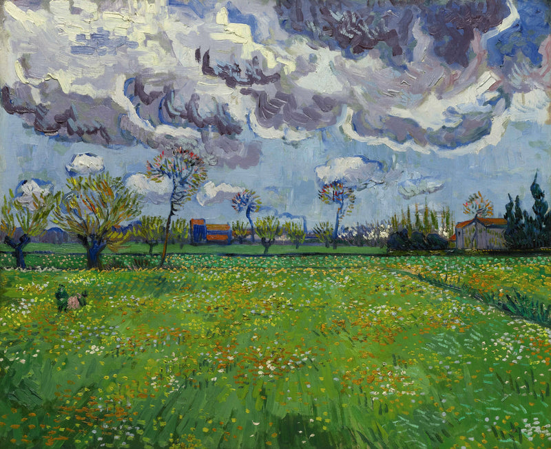 Landscape under a Turbulent Sky - Vincent van Gogh