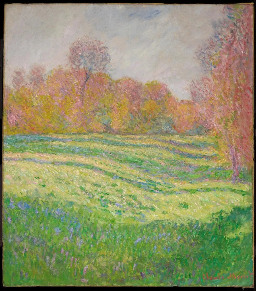 Prairie in Giverny, autumn effect W1083 - Claude Monet