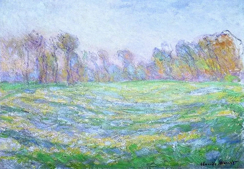Prairie in Giverny W1199 - Claude Monet